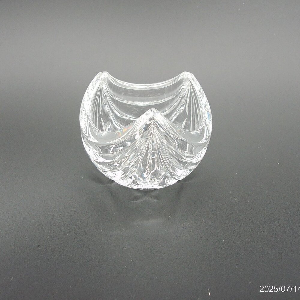 Vintage Mikasa Crystal Stardust 3 Point Votive Candle Holder Germany 3.5" EUC